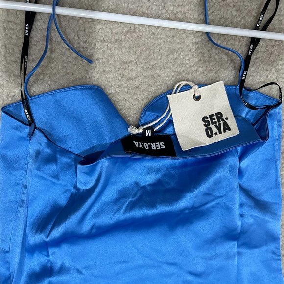 SER.O.YA Farah Silk Dress Size M - Picture 8 of 9